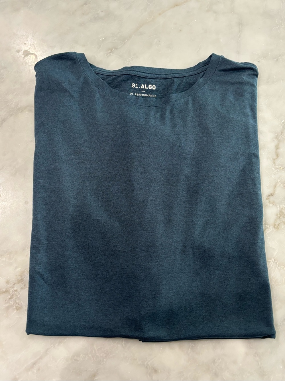 Men's ALG0 Performance Short-Sleeve Tee in Dark Teal
